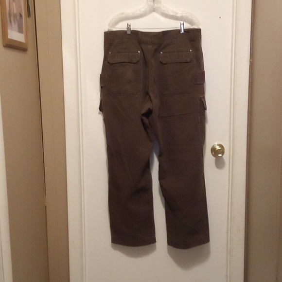 Duluth Trading Co Brown Men's Fire Hose Relaxed Fit Pants - Size 40x32 - Picture 9 of 11